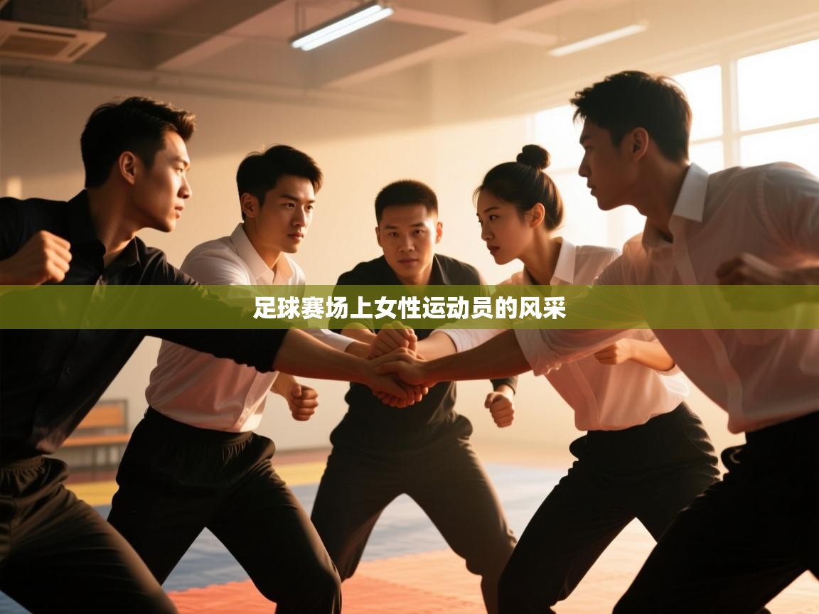 足球赛场上女性运动员的风采